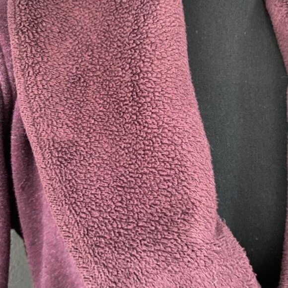 UGG Duffield Fleece Belted Robe Burgundy Wine XS - Picture 7 of 13